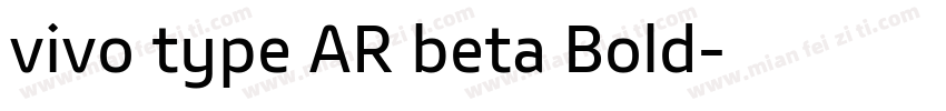 vivo type AR beta Bold字体转换